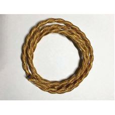 кабель текстильний звитий 2x0.75 gold (LVS03480)