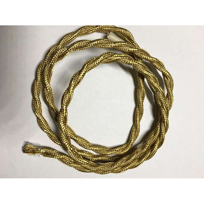 AMP кабель текстильний звитий 2x0.75 right gold (LVS03482)