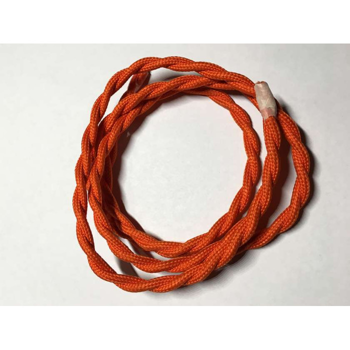 AMP кабель текстильний звитий 2x0.75 orange (LVS03495)