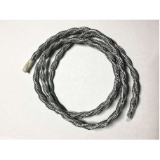AMP кабель текстильний звитий 2x0.75 silver (LVS03481)