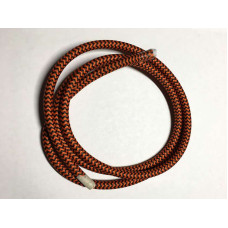 AMP кабель текстильний зигзаг 2x0.75 black+orange (LVS03461)