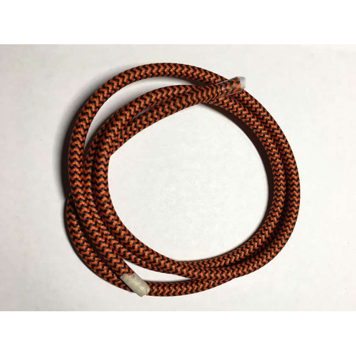AMP кабель текстильний зигзаг 2x0.75 black+orange (LVS03461)