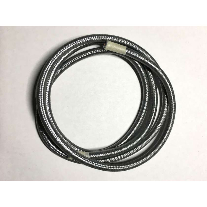 AMP кабель текстильний 2x0.75 silver (LVS03478)