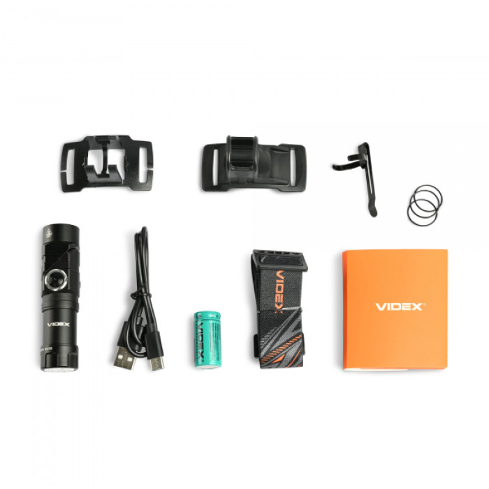 Портативний світлодіодний ліхтарик VIDEX VLF-A244RH 600Lm 5000K (VLF-A244RH)