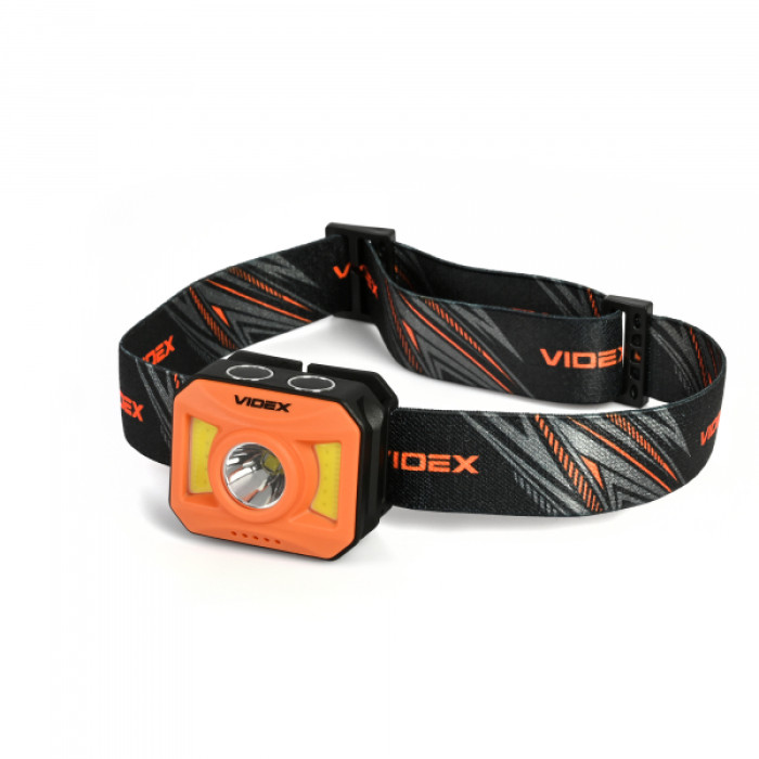 Налобний світлодіодний ліхтарик VIDEX VLF-H085-OR 400Lm 5000K (VLF-H085-OR)