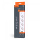 Мережевий подовжувач VIDEX ONCORD з/з 5п 3м (3x1.5мм) з кнопкою White (VF-PD53G-W)