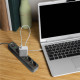 Мережевий подовжувач VIDEX ONCORD з/з 4п 3м (3x1.5мм) з кнопкою Black (VF-PD43G-B)
