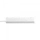 Мережевий подовжувач VIDEX ONCORD з/з 3п 3м (3x1.5мм) 2.4А 2USB+USB-C з кнопкою White (VF-PD33G2U1C-W)