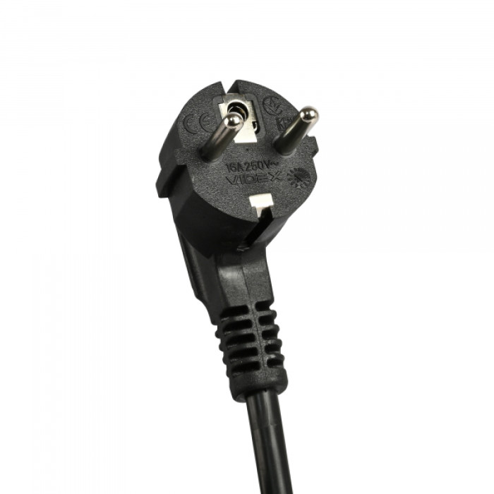 Мережевий подовжувач VIDEX ONCORD з/з 4п 3м (3x1.5мм) 3.4А USB(QC3.0) +USB-C(PD20W) з кнопкою Black (VF-PD43G1QC1PD-B)
