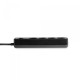 Мережевий подовжувач VIDEX ONCORD з/з 4п 3м (3x1.5мм) з кнопкою Black (VF-PD43G-B)