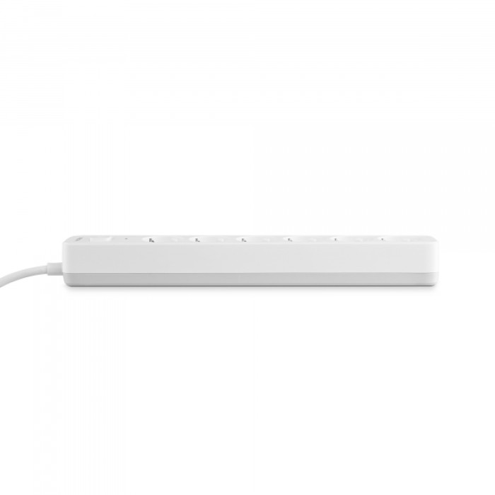 Мережевий подовжувач VIDEX ONCORD з/з 6п 3м (3x1.5мм) з кнопкою White (VF-PD63G-W)