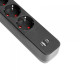 Мережевий подовжувач VIDEX ONCORD з/з 4п 3м (3x1.5мм) 3.4А USB(QC3.0) +USB-C(PD20W) з кнопкою Black (VF-PD43G1QC1PD-B)
