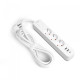 Мережевий подовжувач VIDEX ONCORD з/з 3п 3м (3x1.5мм) 2.4А 2USB+USB-C з кнопкою White (VF-PD33G2U1C-W)