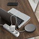 Мережевий подовжувач VIDEX ONCORD з/з 3п 3м (3x1.5мм) з кнопкою White (VF-PD33G-W)