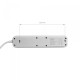 Мережевий подовжувач VIDEX ONCORD з/з 4п 3м (3x1.5мм) з кнопкою White (VF-PD43G-W)