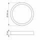 LED Світильник круглий накладний VIDEX 24W 5000K White (VL-DLRS-245)