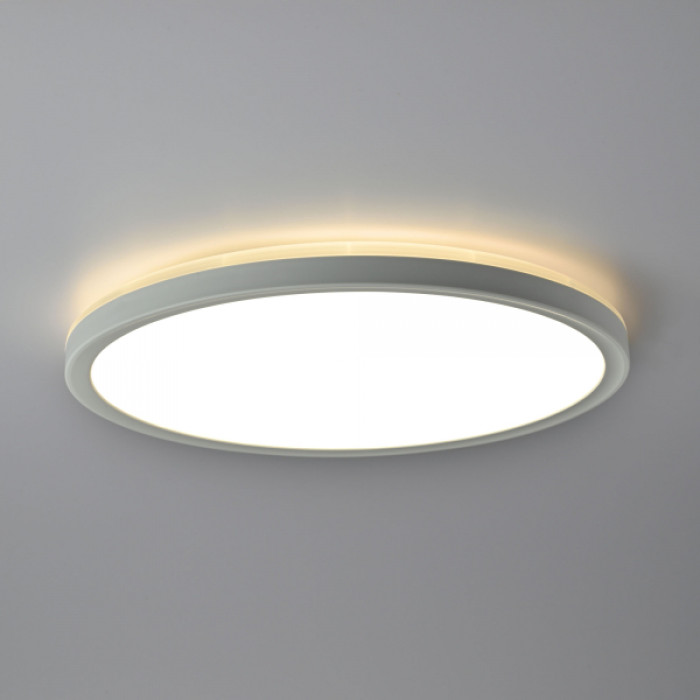 LED світильник з декоративною підсвіткою круглий VIDEX DL3R 18W 4000K Білий (VL-DL3R-184W)