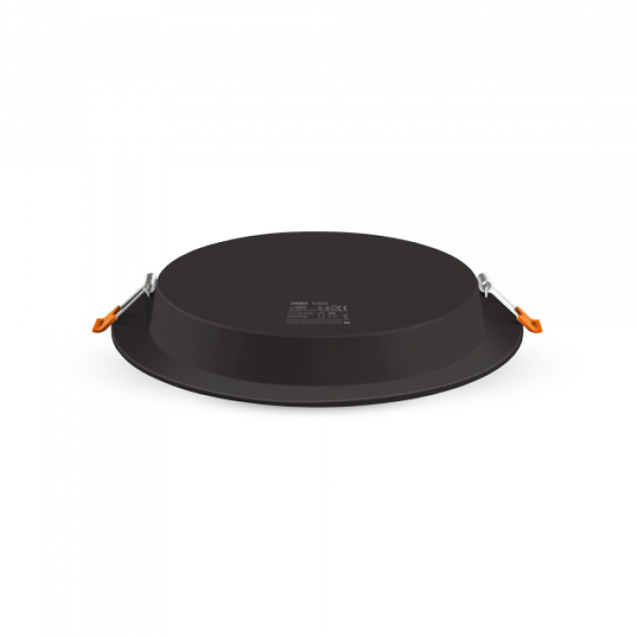LED світильник Back вбудований круглий VIDEX 20W 5000K Black (VL-DLBR-205B)