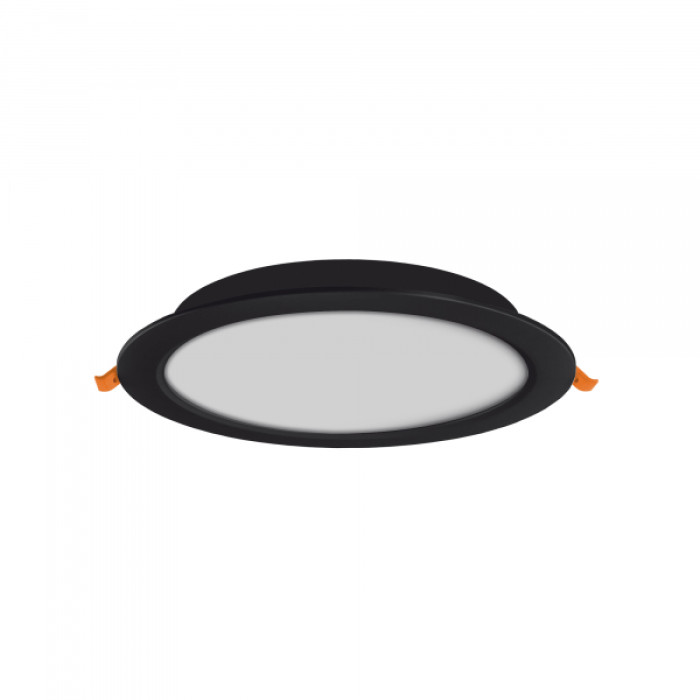 LED світильник Back вбудований круглий VIDEX 20W 5000K Black (VL-DLBR-205B)