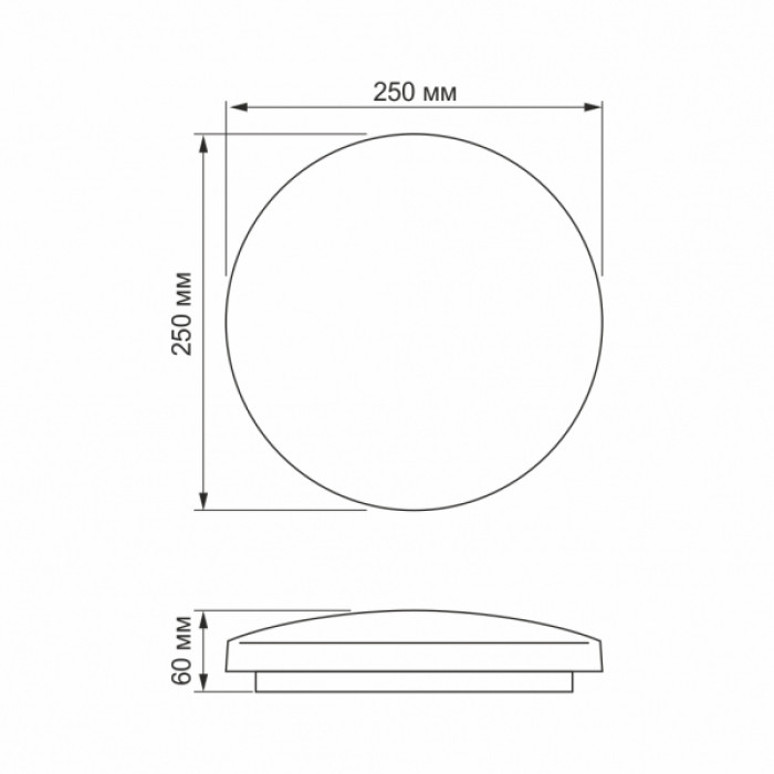 LED світильник настінно-стельовий TITANUM 18W 5000K Орбіта (TLCL-185OR)