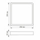 LED Світильник накладний квадрат VIDEX 24W 5000K Black (VL-DLSS-245B)