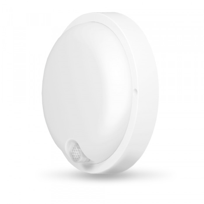 LED світильник з датчиком ІК IP54 круглий VIDEX 12W 5000K сенсорний білий (VL-BHR-125W-SP)