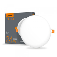 LED світильник безрамковий круглий VIDEX 24W 4100K (VL-DLFR-244)