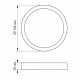LED Світильник круглий накладний VIDEX 18W 5000K White (VL-DLRS-185)