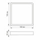 LED Світильник накладний квадрат VIDEX 18W 5000K White (VL-DLSS-185)