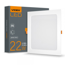 LED світильник Back вбудований квадрат VIDEX 22W 5000K (VL-DLBS-225)