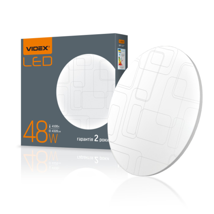LED світильник настінно-стельовий VIDEX 48W 4100K Прямокутники (VL-CLR-484R)