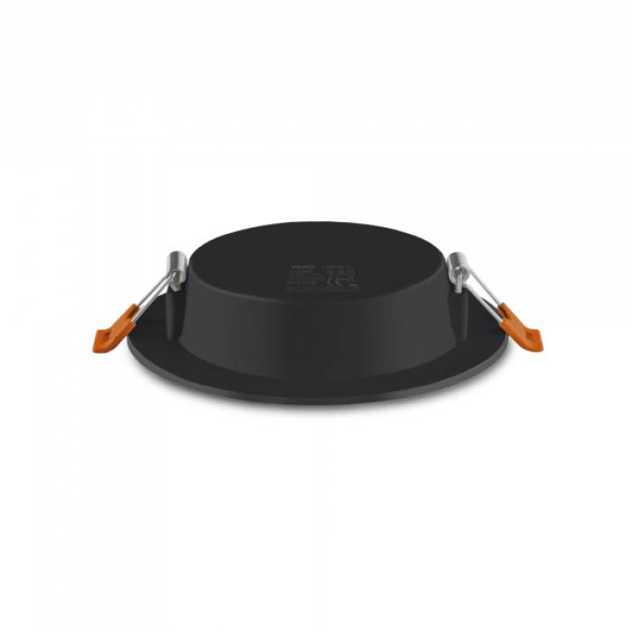 LED світильник Back вбудований круглий VIDEX 6W 5000K Black (VL-DLBR-065B)