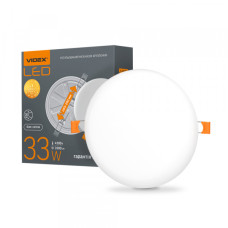 LED світильник безрамковий круглий VIDEX 33W 4100K (VL-DLFR-334)