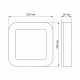LED світильник ART IP65 квадратний VIDEX 30W 5000K (VL-BHFS-305)