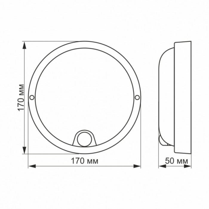 LED світильник з датчиком ІК IP54 круглий VIDEX 12W 5000K сенсорний білий (VL-BHR-125W-SP)