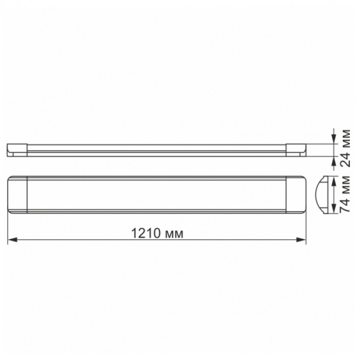 LED світильник лінійний VIDEX 36W 1,2М 4100K (VL-BN-36124)