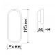 LED світильник вологозахищений овальний TITANUM 20W 6500K TL-BHO-206 (TL-BHO-206)