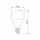 LED лампа TITANUM G45 6W E14 3000K (TLG4506143)