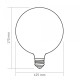LED лампа VIDEX Filament VL-DG125MO 7W E27 3000K Porcelain dimmable (VL-DG125MO)