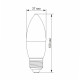 LED лампа VIDEX  C37e 7W E27 4100K (VL-C37e-07274)