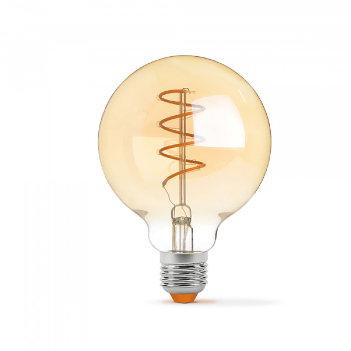 LED лампа VIDEX Filament G95FASD 5W E27 2200K дімерна бронза (VL-G95FASD-05272)