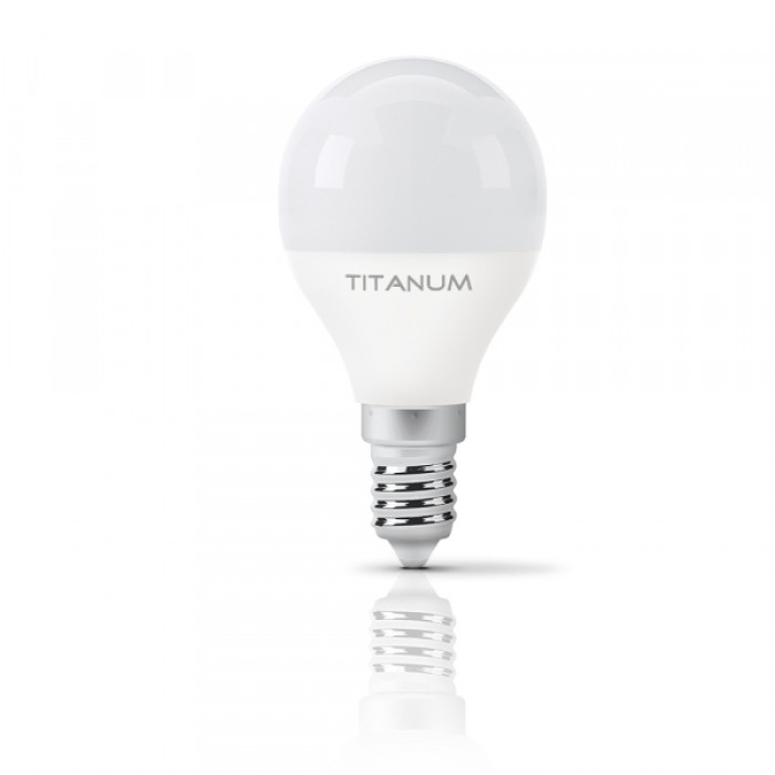 LED лампа TITANUM G45 6W E14 3000K (TLG4506143)
