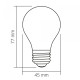 LED лампа VIDEX Filament VL-DG45MO 4W E27 3000K Porcelain dimmable (VL-DG45MO)