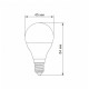 LED лампа VIDEX  G45e 7W E14 4100K (VL-G45e-07144)