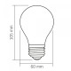 LED лампа VIDEX Filament VL-DA60MO 4W E27 3000K Porcelain dimmable (VL-DA60MO)