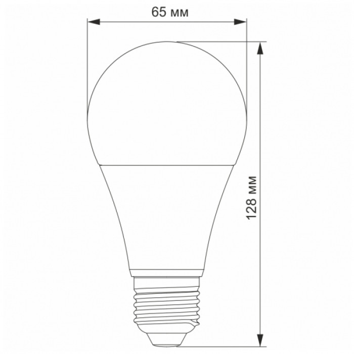 LED лампа TITANUM A65 15W E27 4100K (TLA6515274)