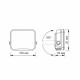 LED прожектор VIDEX F3 20W 5000K 220V Black (VLE-F3-0205B) (VLE-F3-0205B)