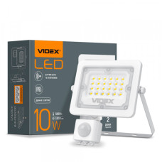 LED прожектор VIDEX F2e 10W 5000K з датчиком руху та освітленості (VL-F2e105W-S)