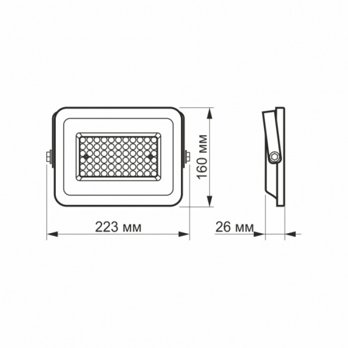 LED прожектор VIDEX F2e 50W 5000K (VL-F2e-505W)