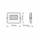 LED прожектор VIDEX F2e 20W 5000K (VL-F2e-205W)